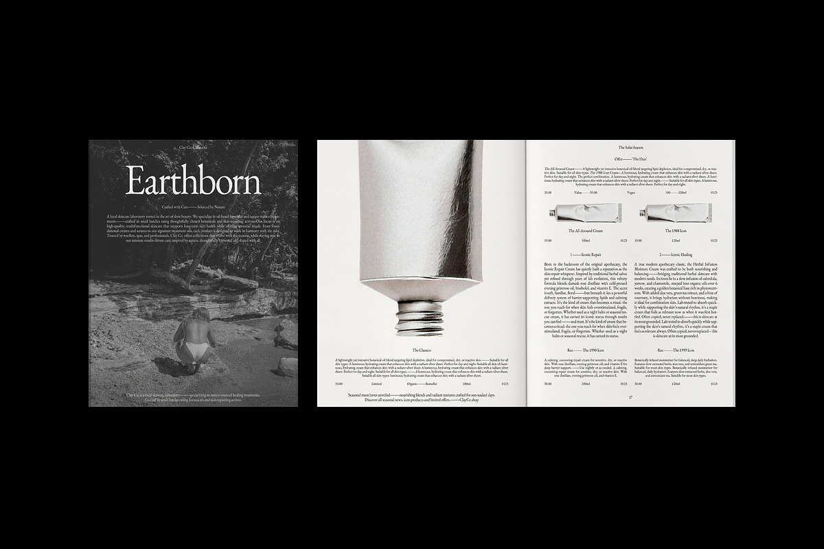 Product Brand Magazine Template⸻Clay, a Magazine Template by Studio Viita (Photo 2 of 11)