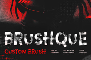 Brushque - Dry Brush Paint Font