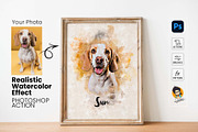 Realistic Watercolor Effect Action, an Action Add-On by MRI STUDIO (Thumbnail 1 of 17)