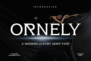 A Modern Luxury Font – Ornely, a Font by RagamKata