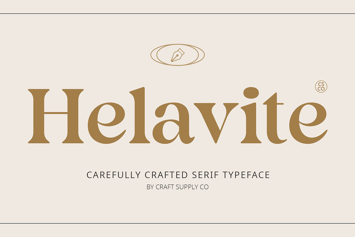 Helavite – Modern Serif, a Serif Font by Craft Supply Co. (Photo 1 of 8)