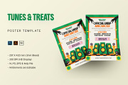 Tunes & Treats - Poster Template, a Poster Template by StreaksideStd (Thumbnail 1 of 3)