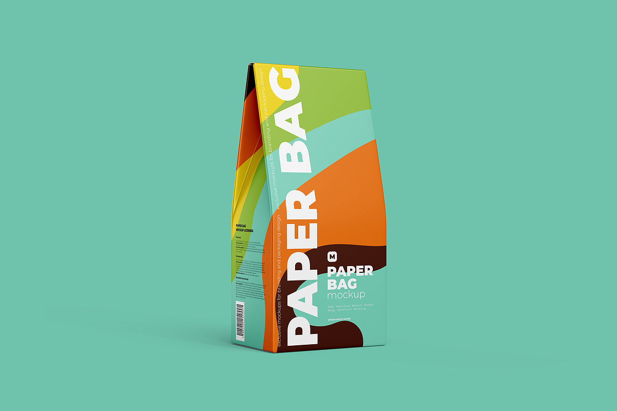Paper Bag Mockup. Half Side view, a Cups & Container Mockup by easymock (Photo 6 of 10)