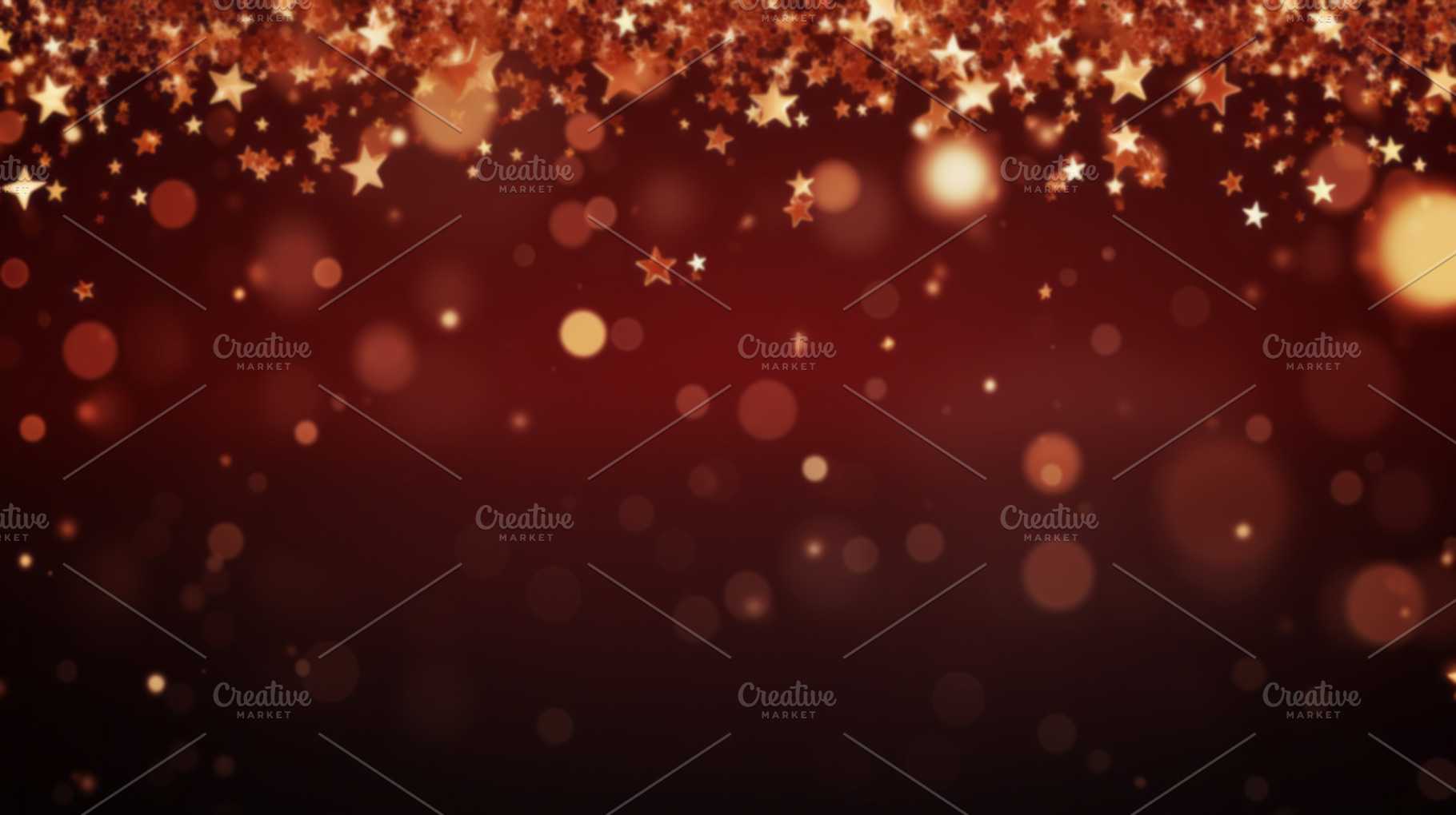 Elegant Christmas Background with Golden Stars and Sparkles, an Abstract Photo by Natalia Klenova's Shop