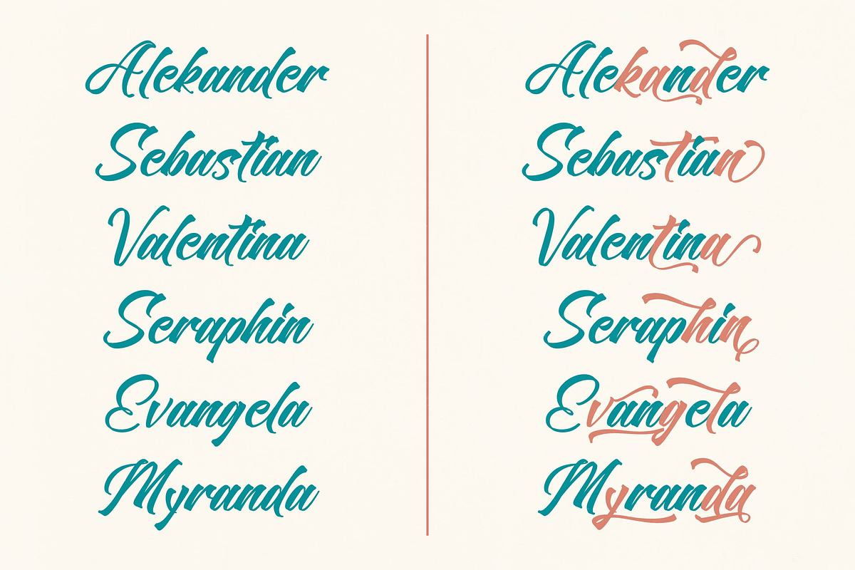 Contynew Kastifu Bold Calligraphy, a Script Font by stylishtype.co (Photo 8 of 15)