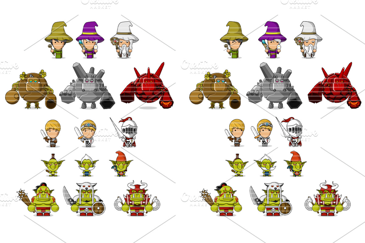 27 Fresh Fantasy Characters, an Illustration by Flat Icons (Photo 2 of 3)