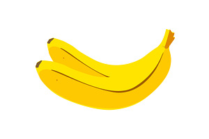 banana vector vegan food and drink, a Food Illustration by vectorpointstudio