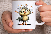 Whimsical Easter Chick Clipart PNG, a Seasonal Illustration by Canvas Craft (Thumbnail 7 of 7)