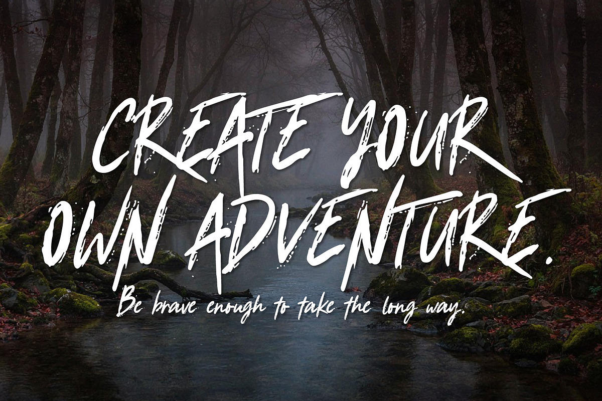 Strange Weather - Adventure font, a Handwritten Font by HypeWorksCo (Photo 12 of 15)