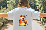 Halloween Cute Highland Cows Clipart, an Illustration by CrexoraLab (Thumbnail 5 of 5)