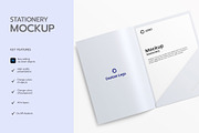 Corporate Stationery Folder Mockup, an Advertising Mockup by graphypix (Thumbnail 2 of 4)