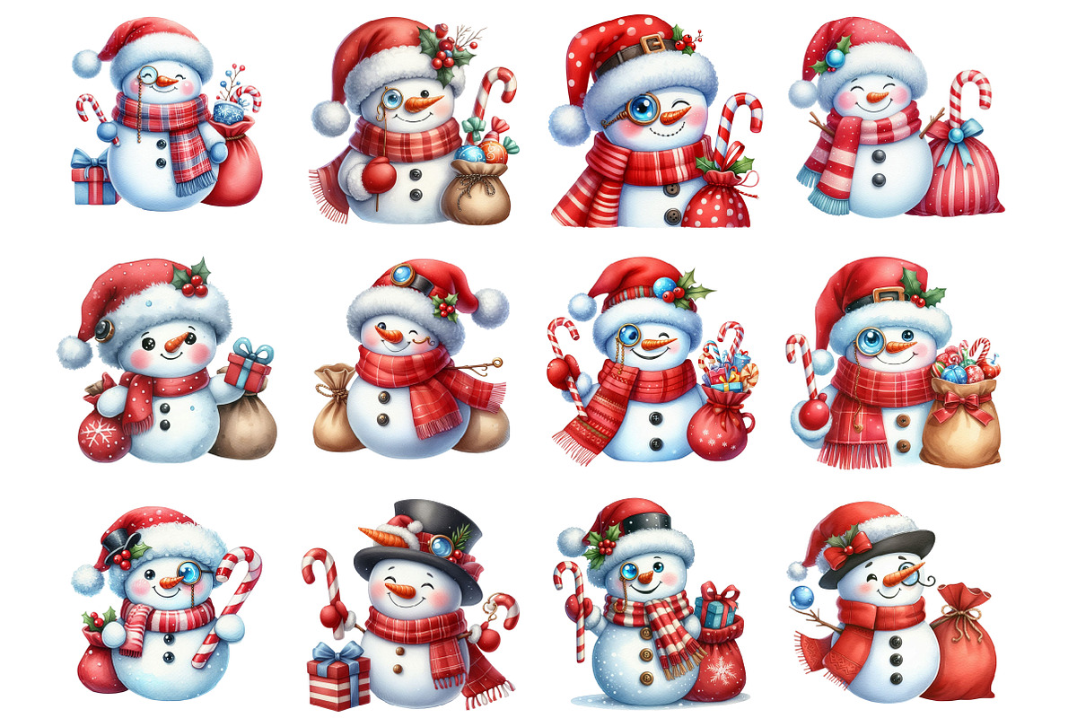 Silver Christmas Snowman, an Illustration by Design Market (Photo 2 of 4)
