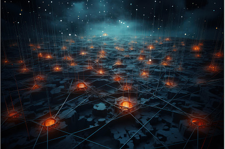 Wired Network connections. Generate, a Technology Photo by Ylivdesign