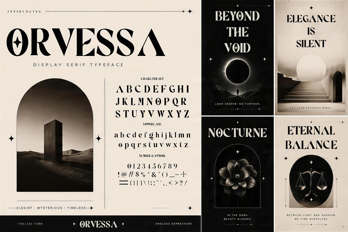 ORVESSA, a Serif Font by Pitchlook.Studio (Photo 1 of 4)