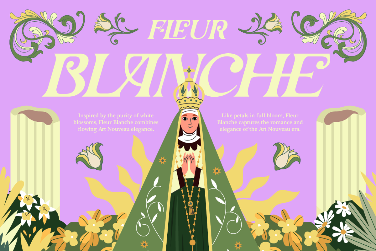Sanridge - Art Nouveau Typeface, a Serif Font by Artisan Themes (Photo 3 of 11)