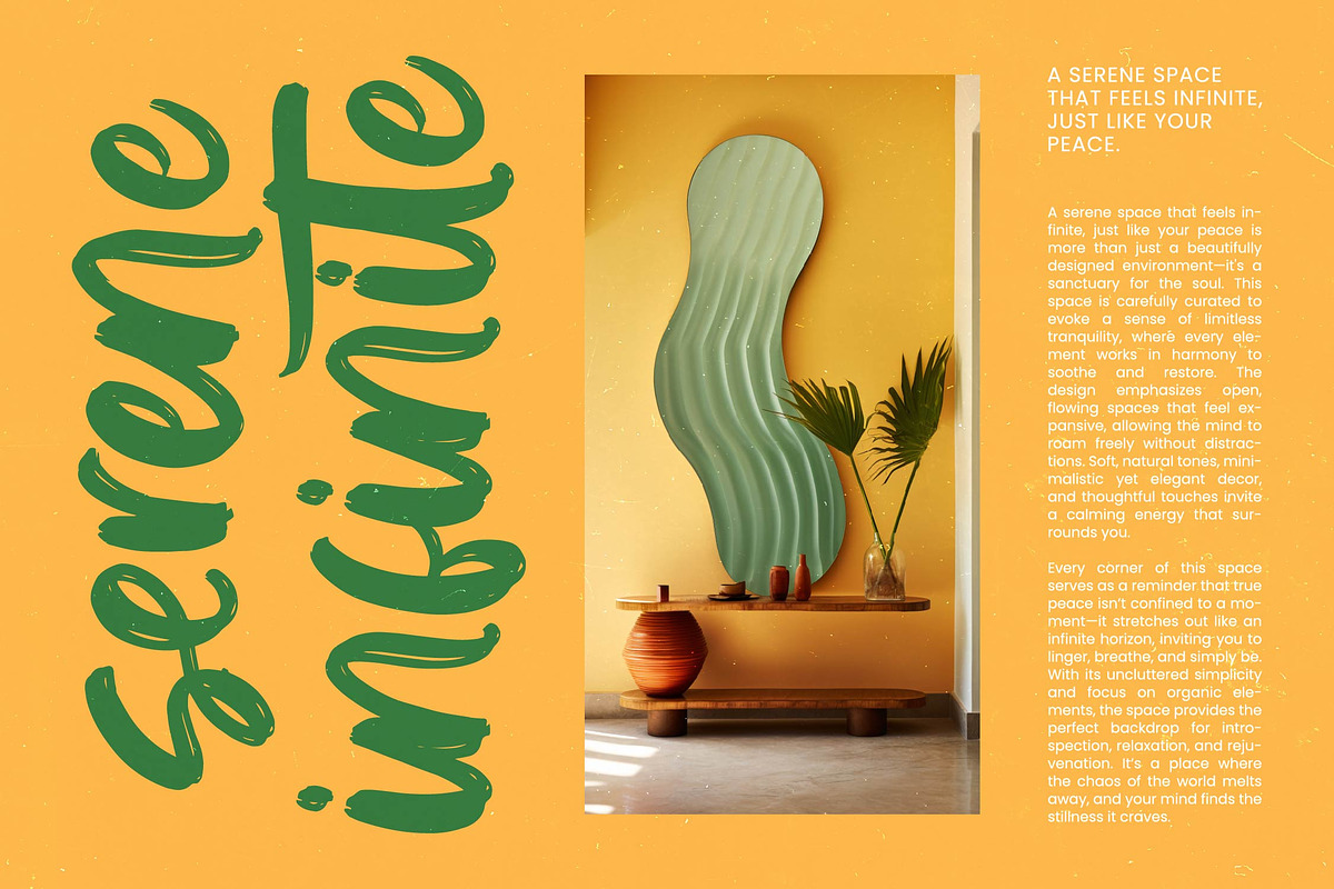 Solitude Mindful - Bold Brush Font, a Script Font by Letterena Studios Script (Photo 7 of 20)