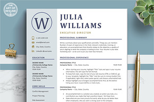 Executive Resume CV Template