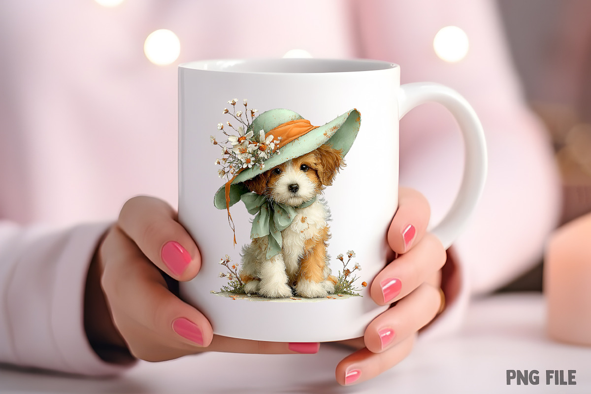 Whimsical Spring Dogs Clipart, an Illustration by Craft Nest (Photo 8 of 11)