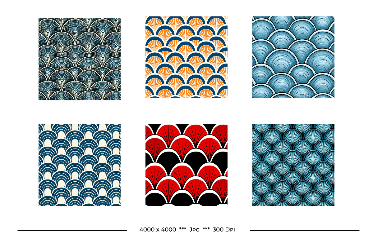 Fish Scale Animal Print Patterns, a Pattern Graphic by karenfoleyphoto (Photo 2 of 7)
