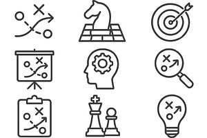 Vector illustration of strategic, a Person Illustration by ZinetroN