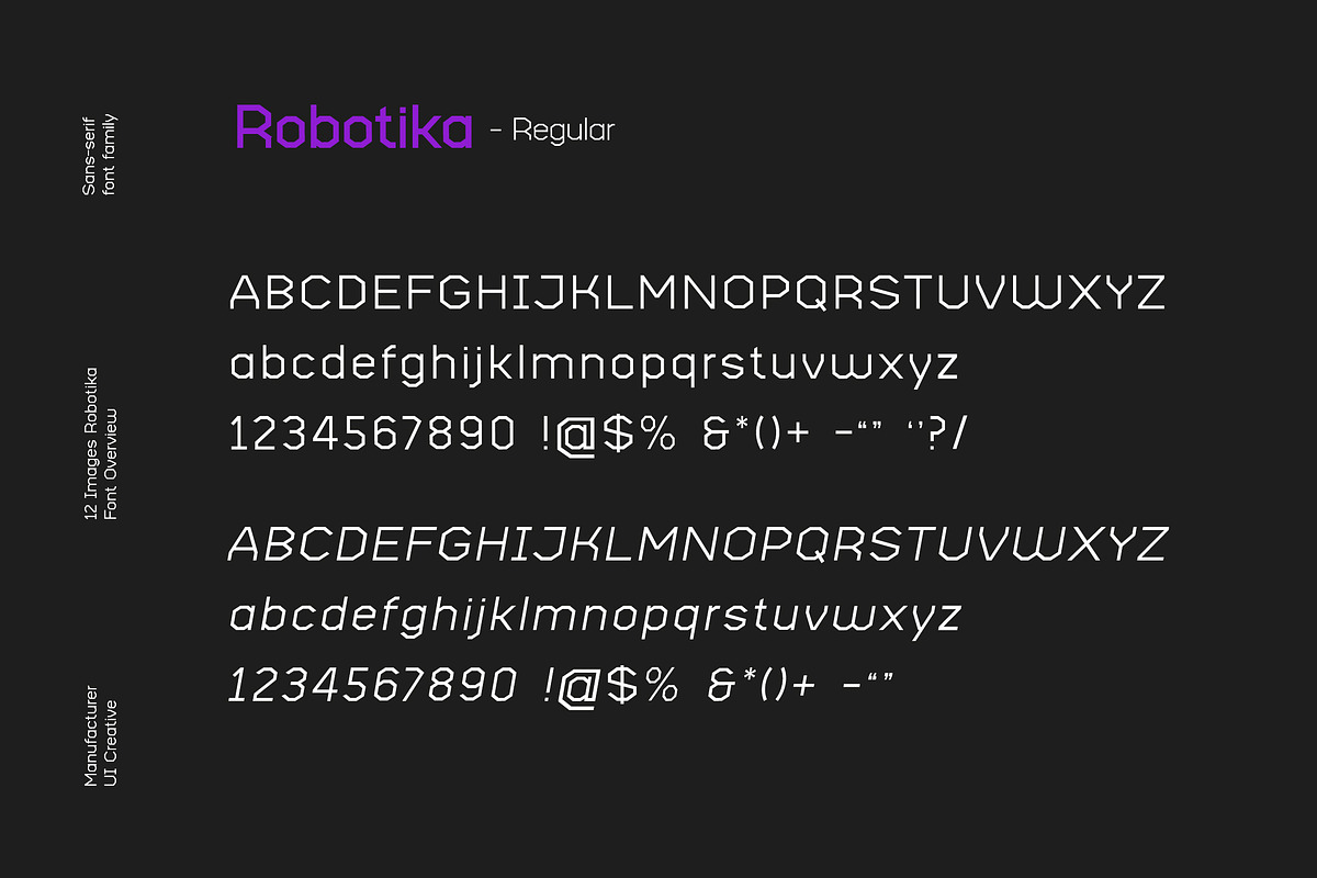 Robotika Modern San Serif Font, a Sans Serif Font by UICreative (Photo 6 of 12)