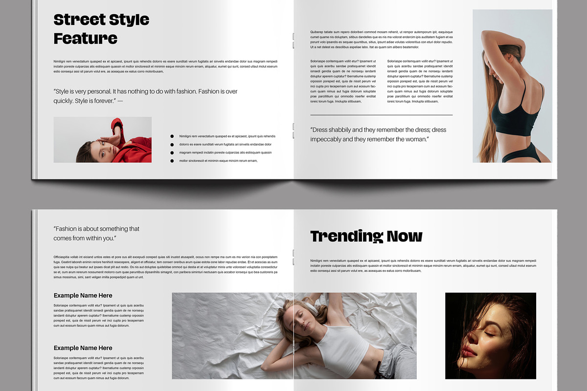 Fashion Magazine Design Layout preview 4