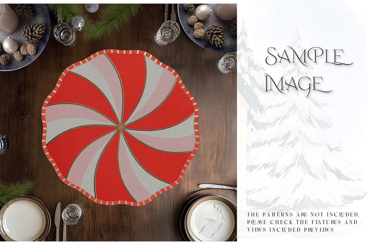 Christmas Placemats Various Types, a Product Mockup by mock-ups (Photo 14 of 25)