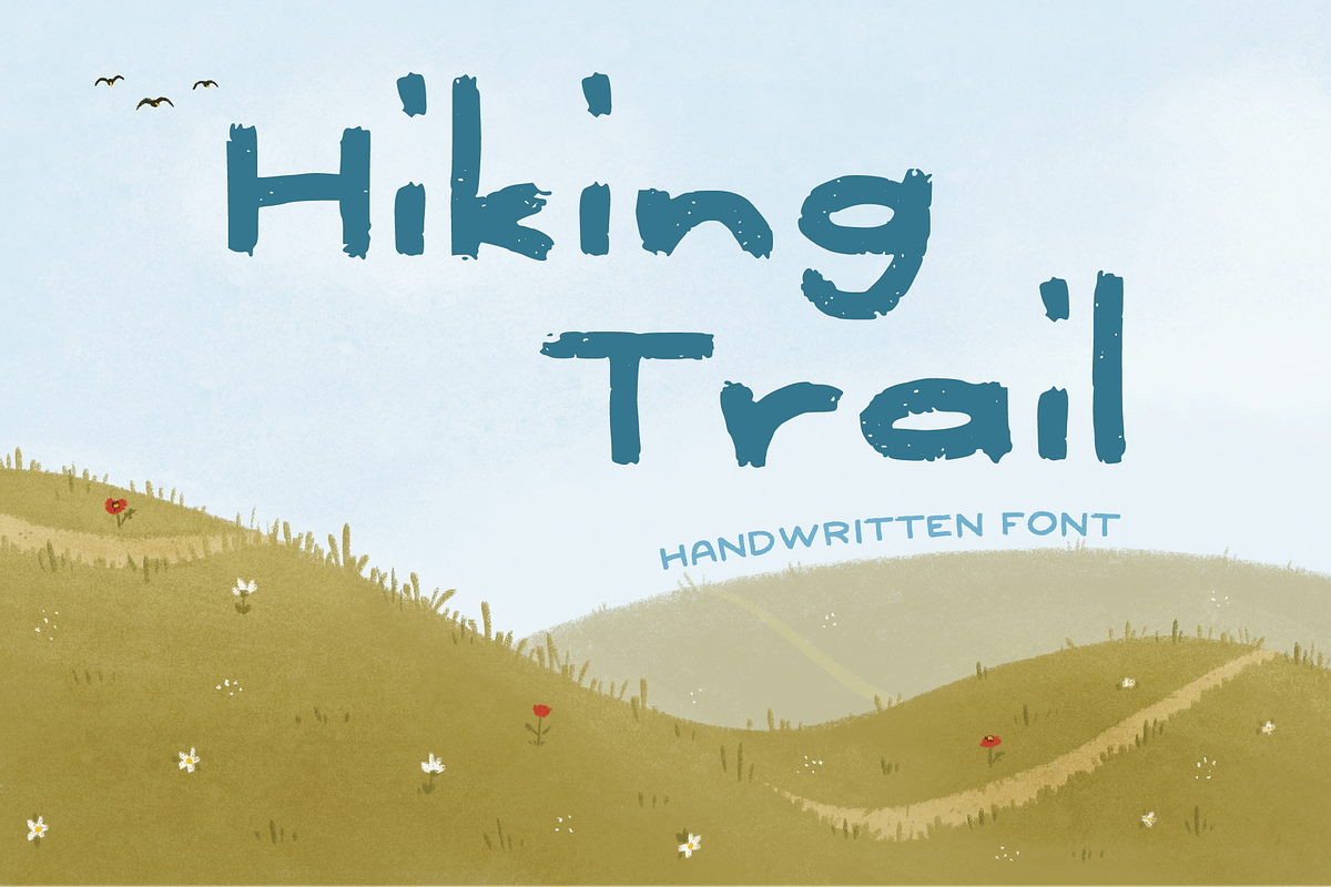 Hiking Trail, a Handwritten Font by Jelena Sardi (Photo 1 of 4)