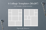 16x20 Collage Board Template PSD, a Templates & Theme by Paperweight Memories (Thumbnail 4 of 4)