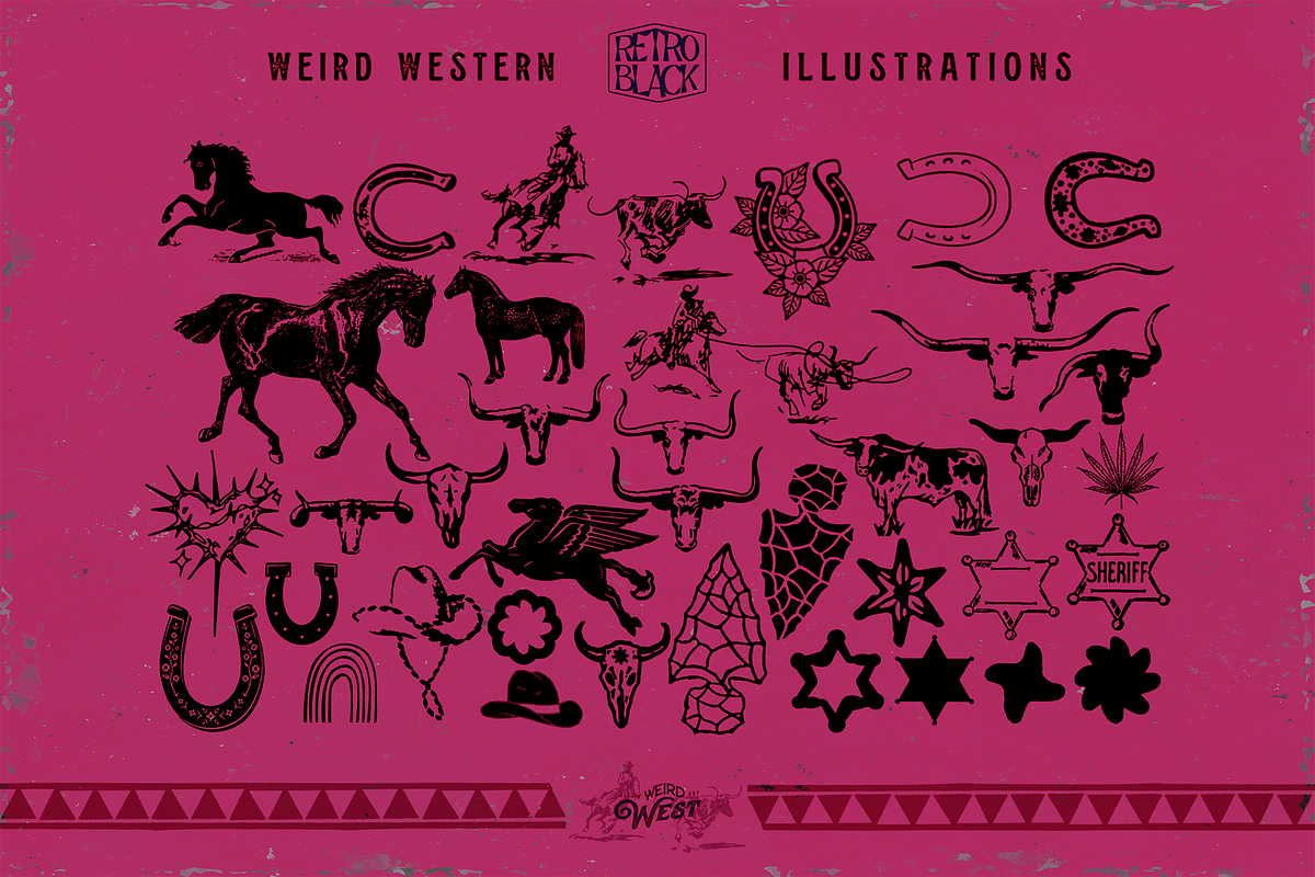 320 Western Icons and Illustrations, an Object Graphic by Retro Black Studio (Photo 8 of 16)