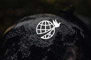Minimalist Globe with Bird Logo, a Branding & Logo Template by Luxury Logos (Thumbnail 2 of 4)