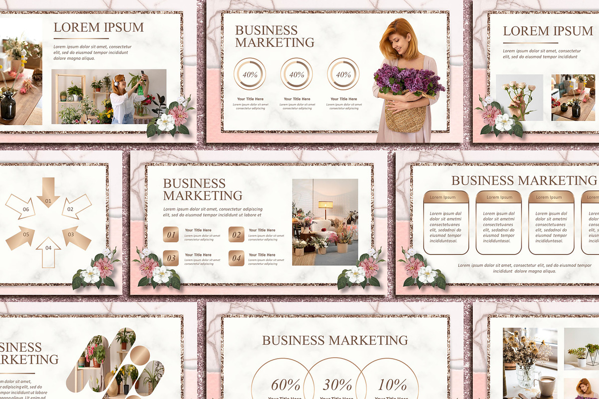 Beauty Rose Powerpoint Template, a Presentation Template by SKY CREATION (Photo 5 of 6)