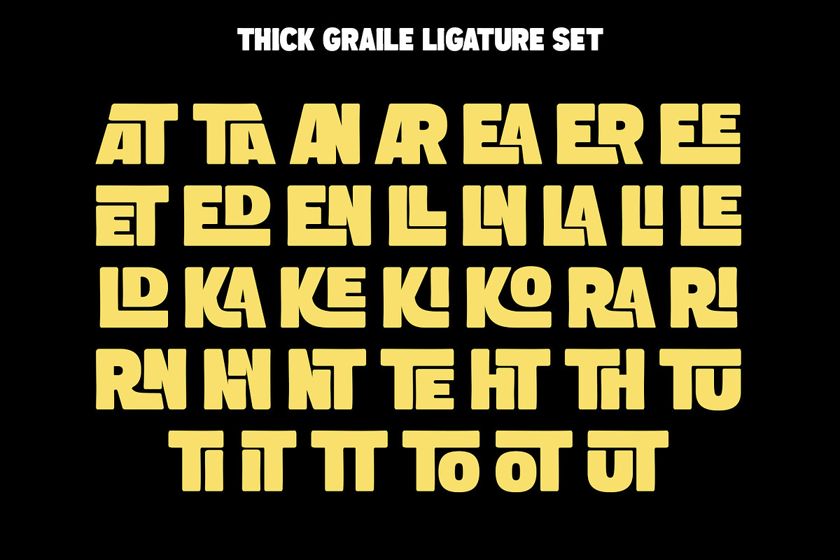 Thick Graile, a Symbol Font by Nathatype (Photo 10 of 11)