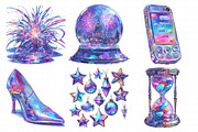 New Year Clipart, an Illustration by Daily.Designs (Thumbnail 3 of 5)