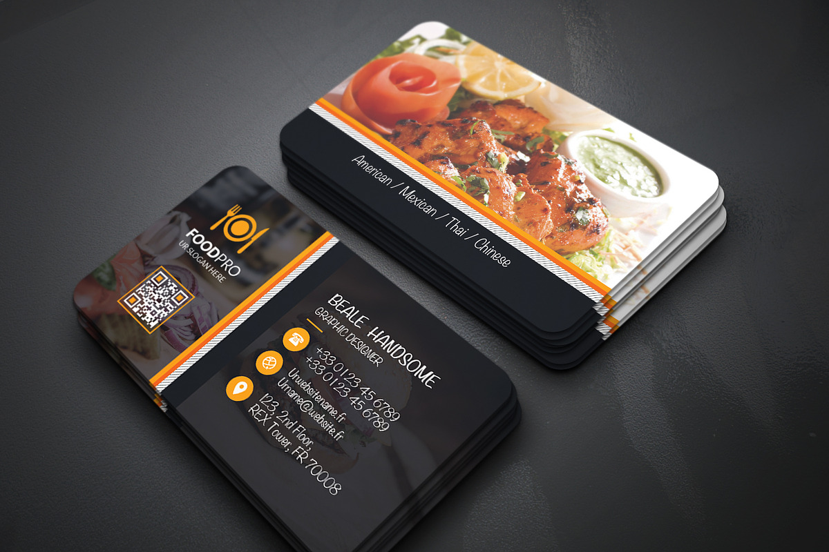 Restaurant Business Card, a Business Card Template by Genereux Art (Photo 1 of 3)