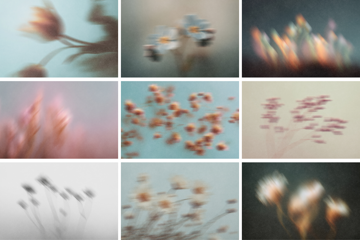 FLAYRA: 30 Blurry Abstract Florals, a Background Graphic by Veyla (Photo 11 of 12)