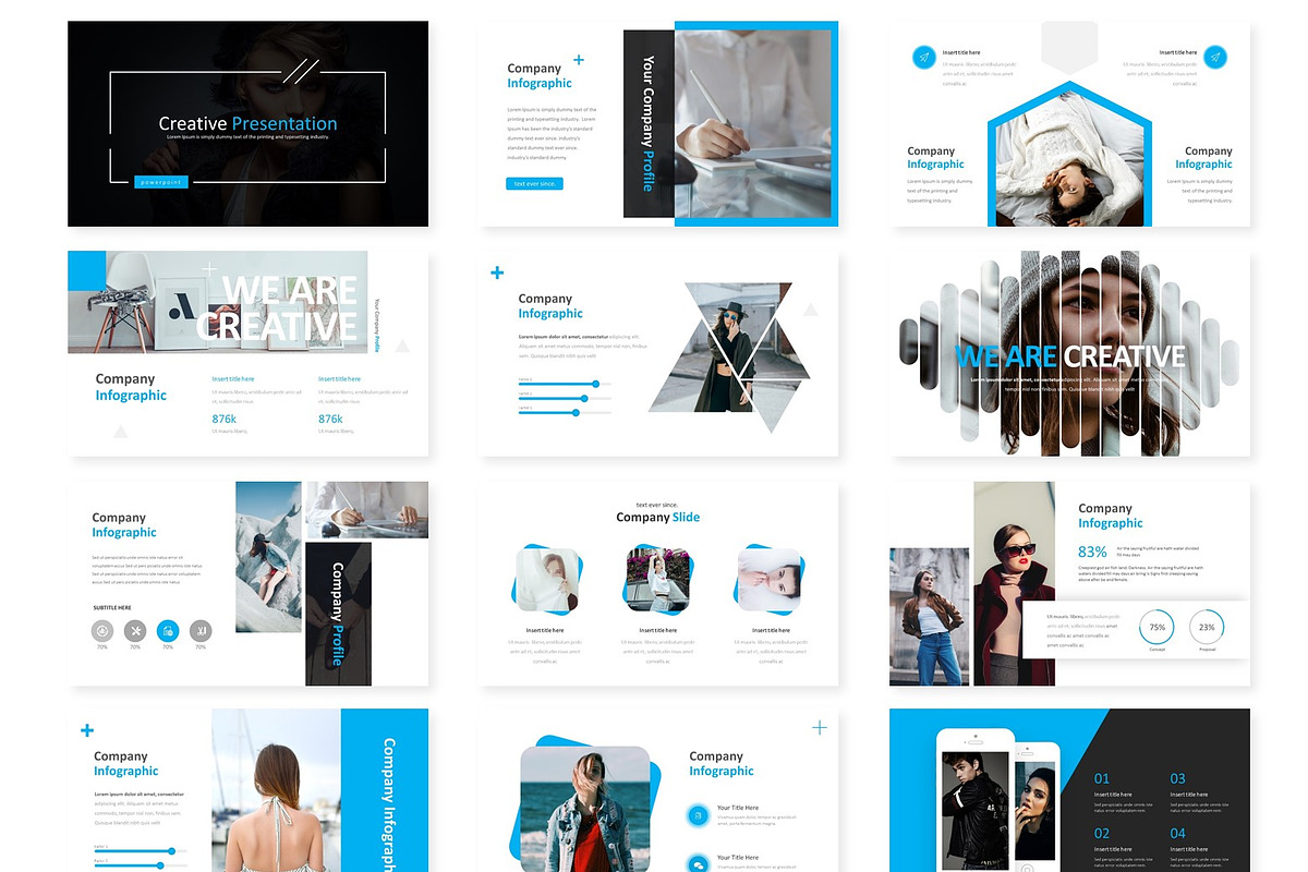 Creative Powerpoint Templates, a Presentation Template by AQR Studio (Photo 2 of 4)