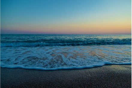 Seascape sunset at sea beach, a Nature Photo by yanadjana