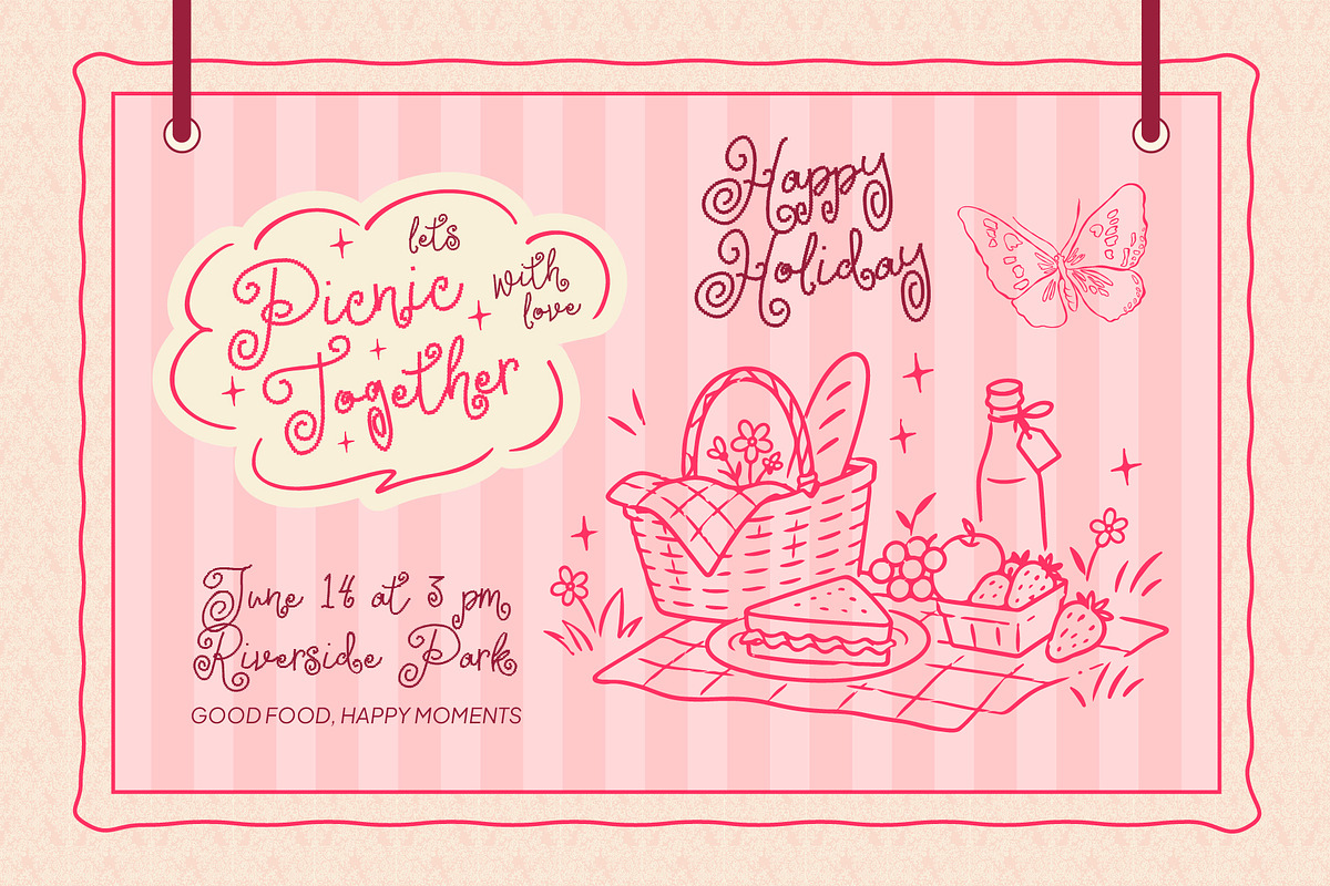 My Rabling - Whimsical Pixel, a Handwritten Font by executypeStudio (Photo 3 of 10)