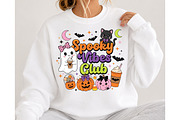 Spooky Vibes Club Halloween PNG, a Seasonal Illustration by DreamCafeArt (Thumbnail 4 of 7)