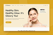 Glowry - Skincare Landing Page, an UI Kit Template by peterdraw (Thumbnail 2 of 3)