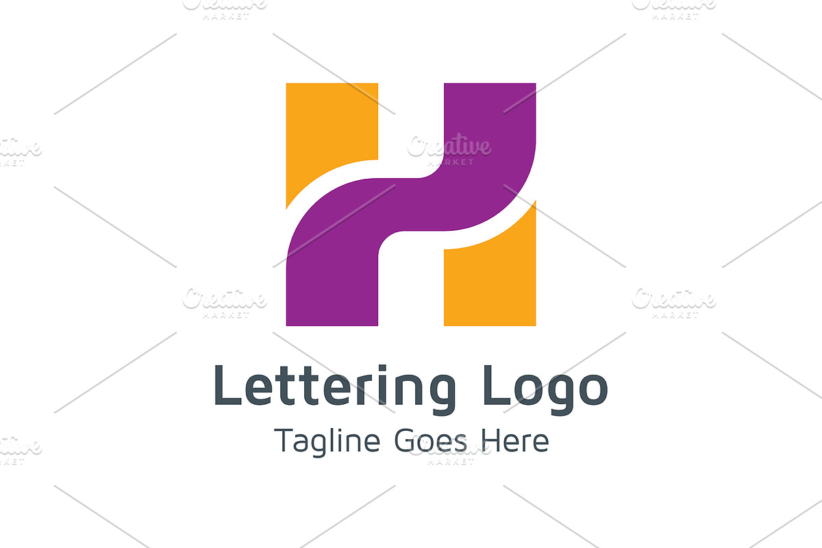 20 Logo Lettering H Template Bundle, a Branding & Logo Template by Acongraphic (Photo 4 of 21)