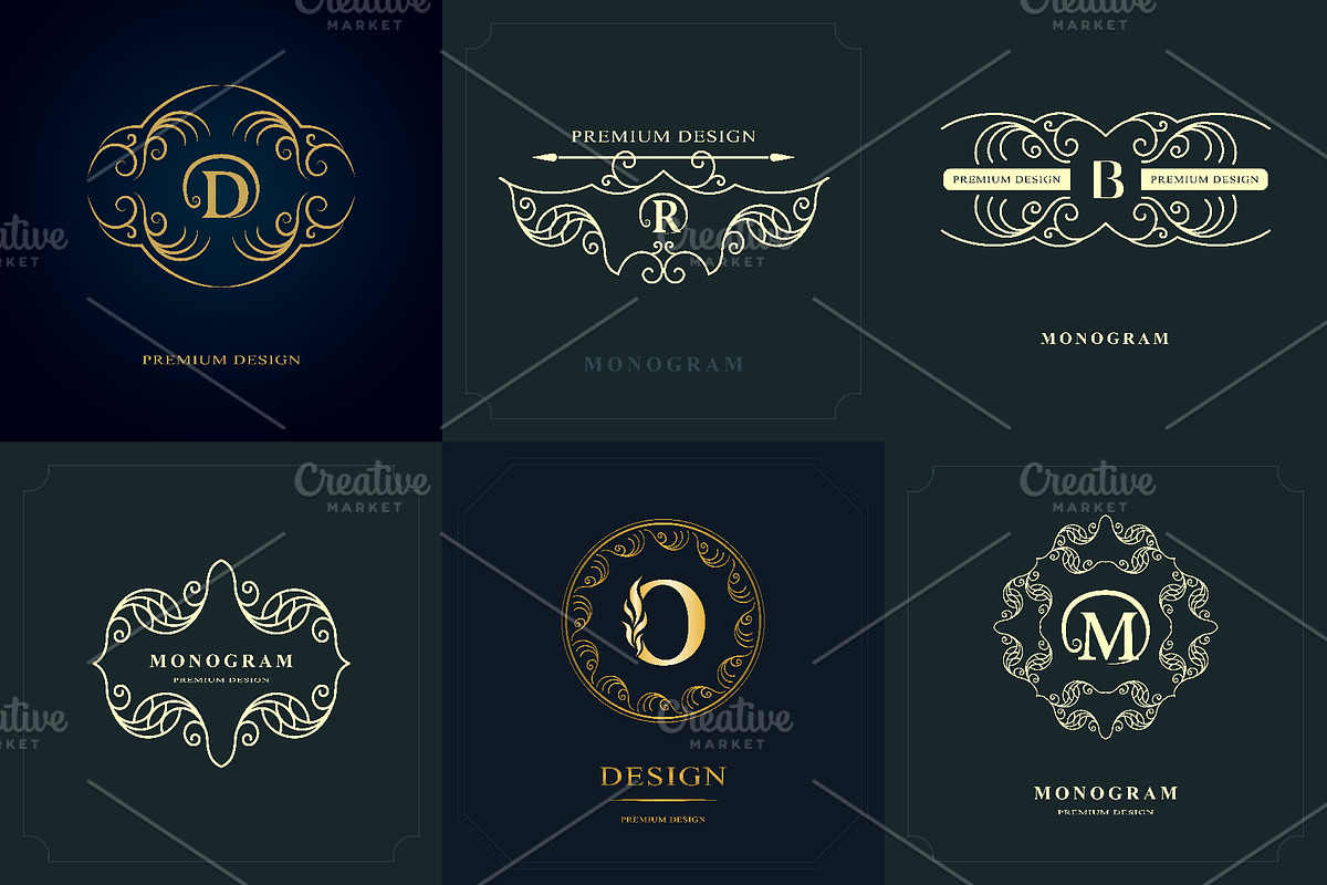 25 Elegant Monograms, a Branding & Logo Template by Atlas Design