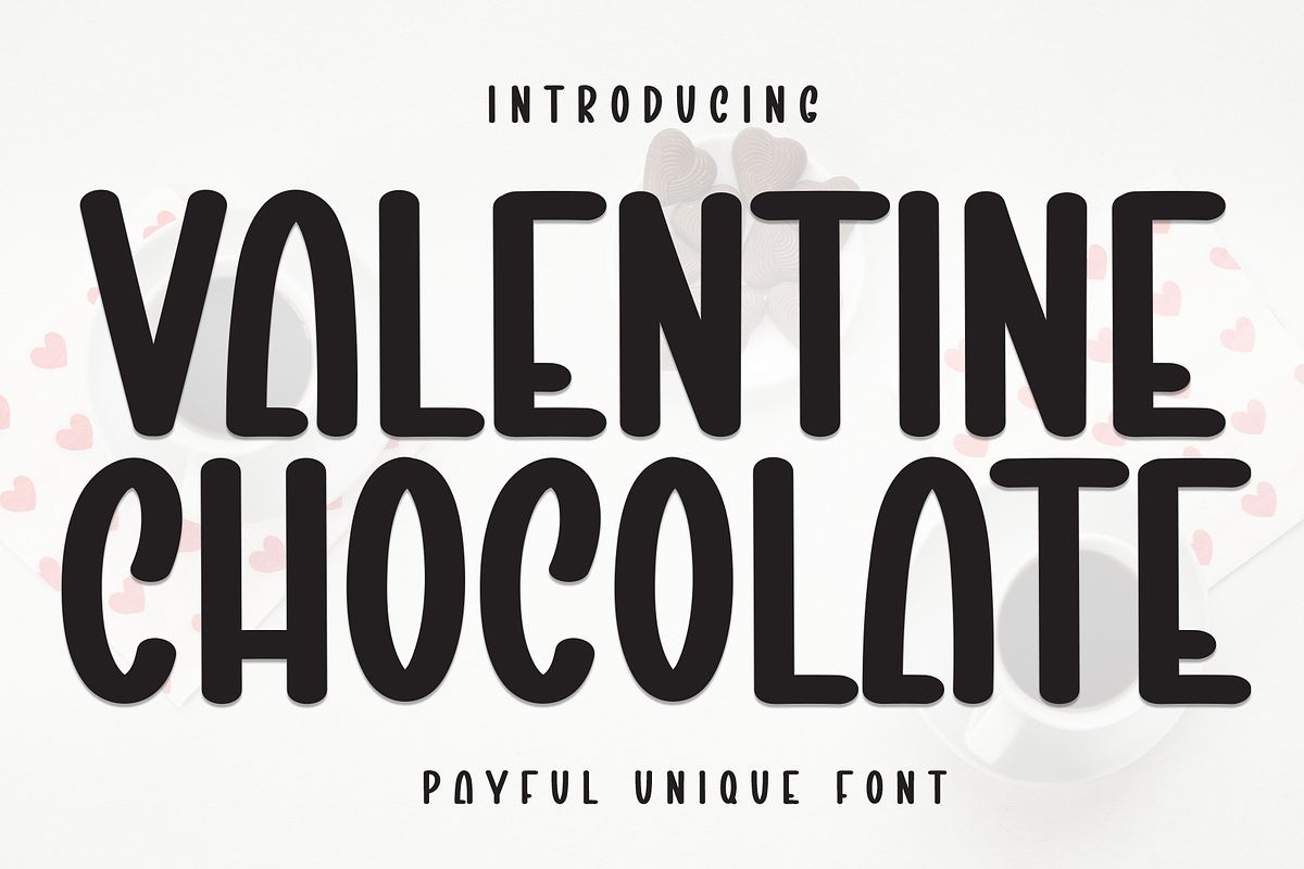 Valentine Chocolate | Script Font, a Script Font by Scratchones (Photo 1 of 8)