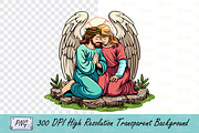 Jesus and Angel Spiritual Artwork, an Object Illustration by Ghagra (Thumbnail 1 of 3)