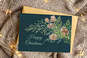 Winter greenery floral clipart, a Decorative Illustration by My Wondercolor (Thumbnail 6 of 6)