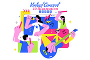 10 Virtual Concert Illustration, a Person Illustration by denayunebgt (Thumbnail 1 of 4)