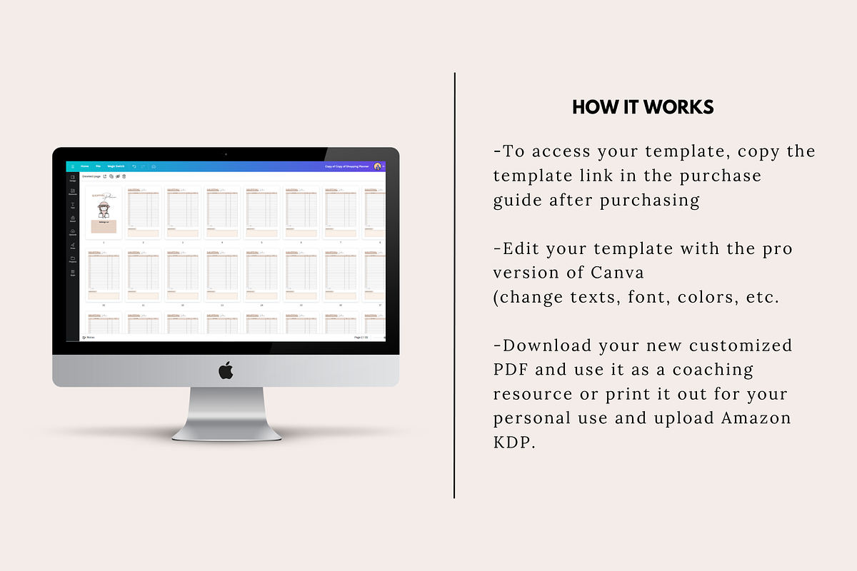 Shopping Planner, a Templates & Theme by KDPISH (Photo 4 of 4)