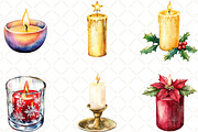 Christmas Glitter Candle Clipart, an Illustration by Black Bird Studio (Thumbnail 3 of 6)