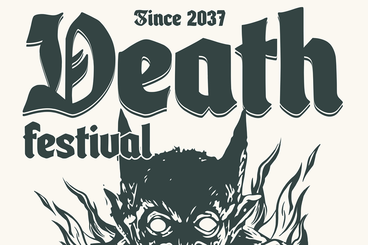 Firethron – Organic Blackletter Type, a Blackletter Font by Arendxstudio (Photo 5 of 9)
